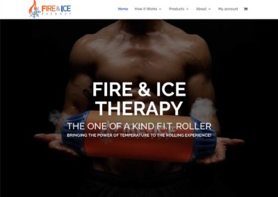 Fire & Ice Therapy Fitness Rollers Visual Design